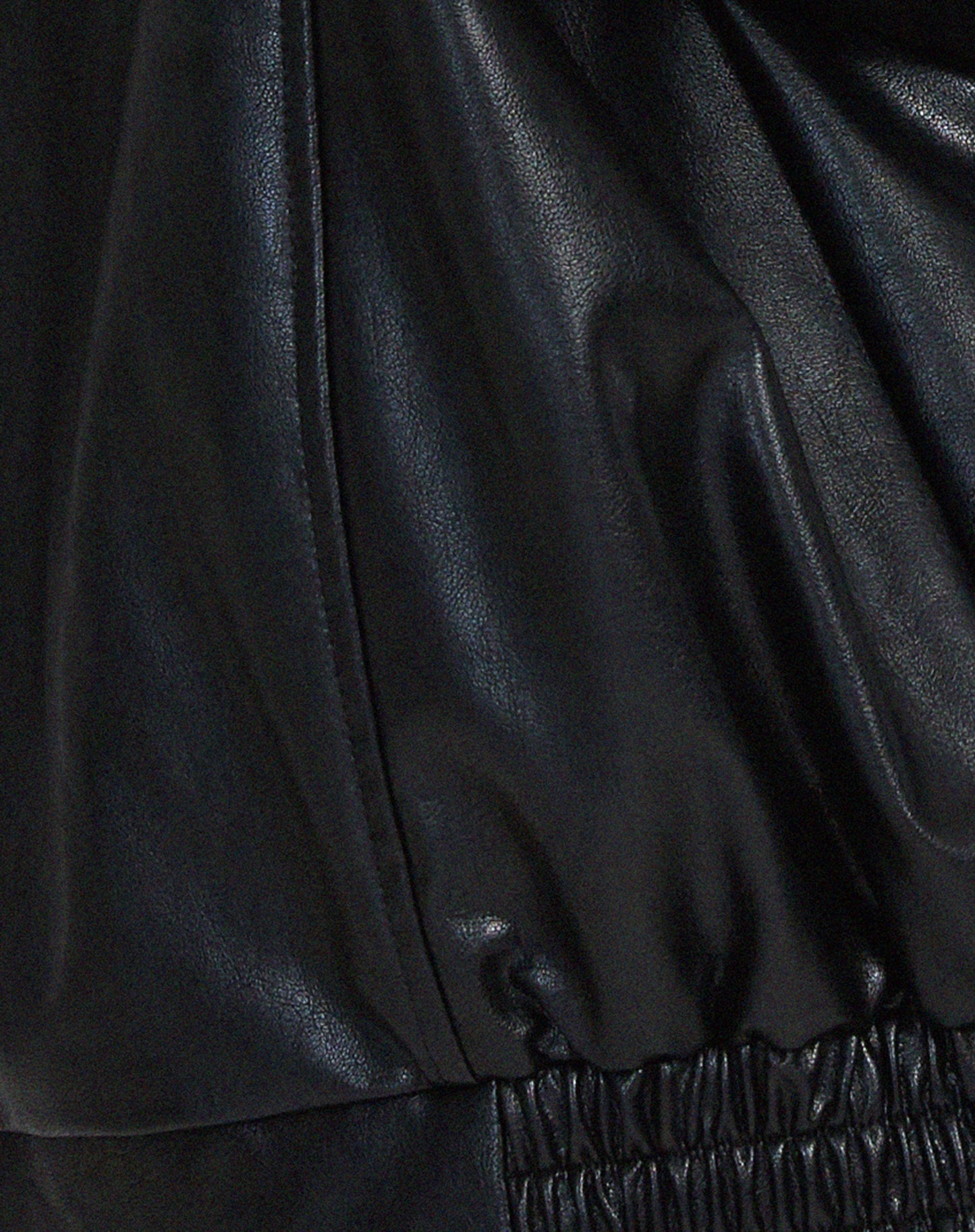Rosalind | Women's Oversized Faux Leather Bomber Jacket