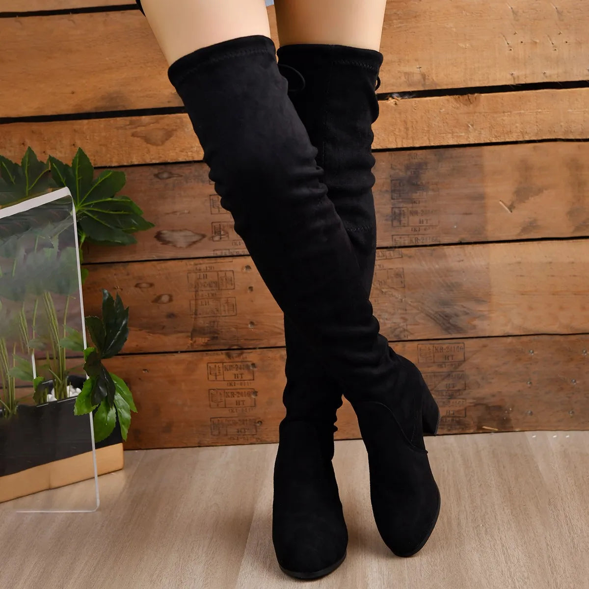 Wynstead | Women's Over The Knee Block Heel Tall Boot