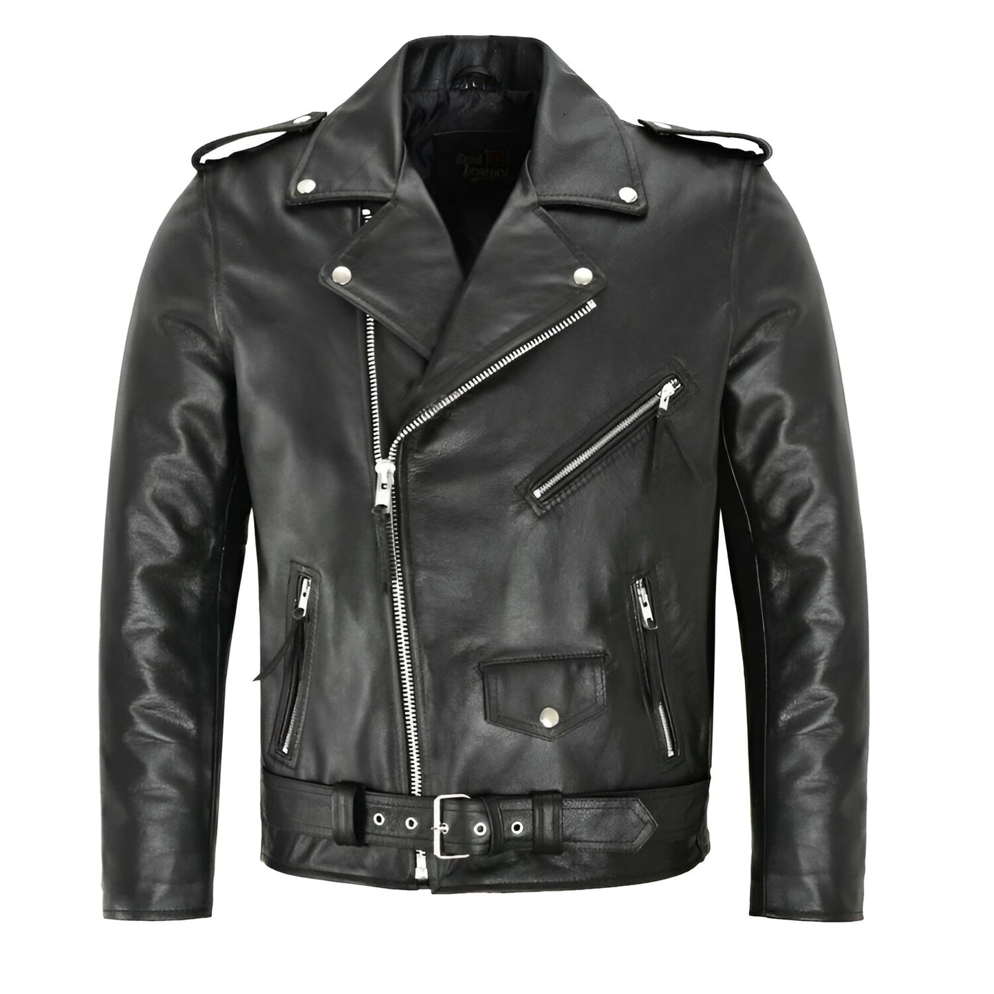 Dashiell | Men's Biker Belted Moto Leather Jacket