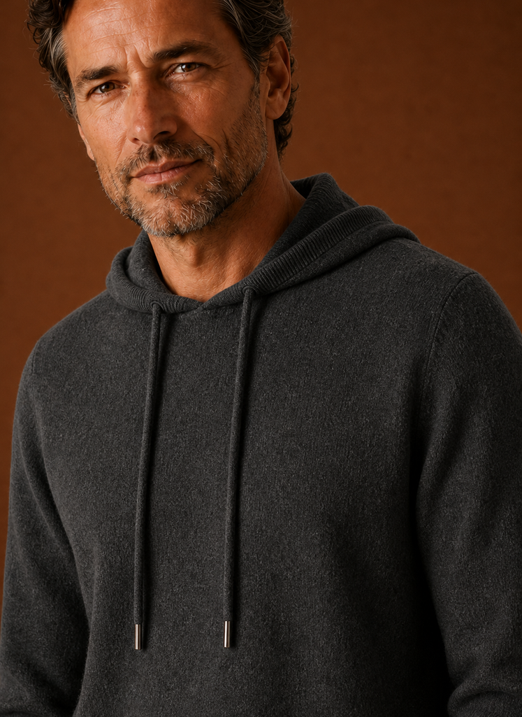 Corwyn | Men's Knitted Hooded Pullover Jumper Sweater