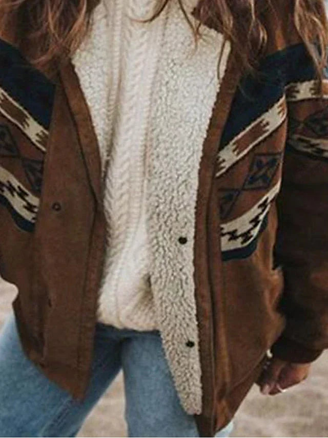 Sorrel | Women's Retro Aztec Print Fleece Lined Winter Jacket
