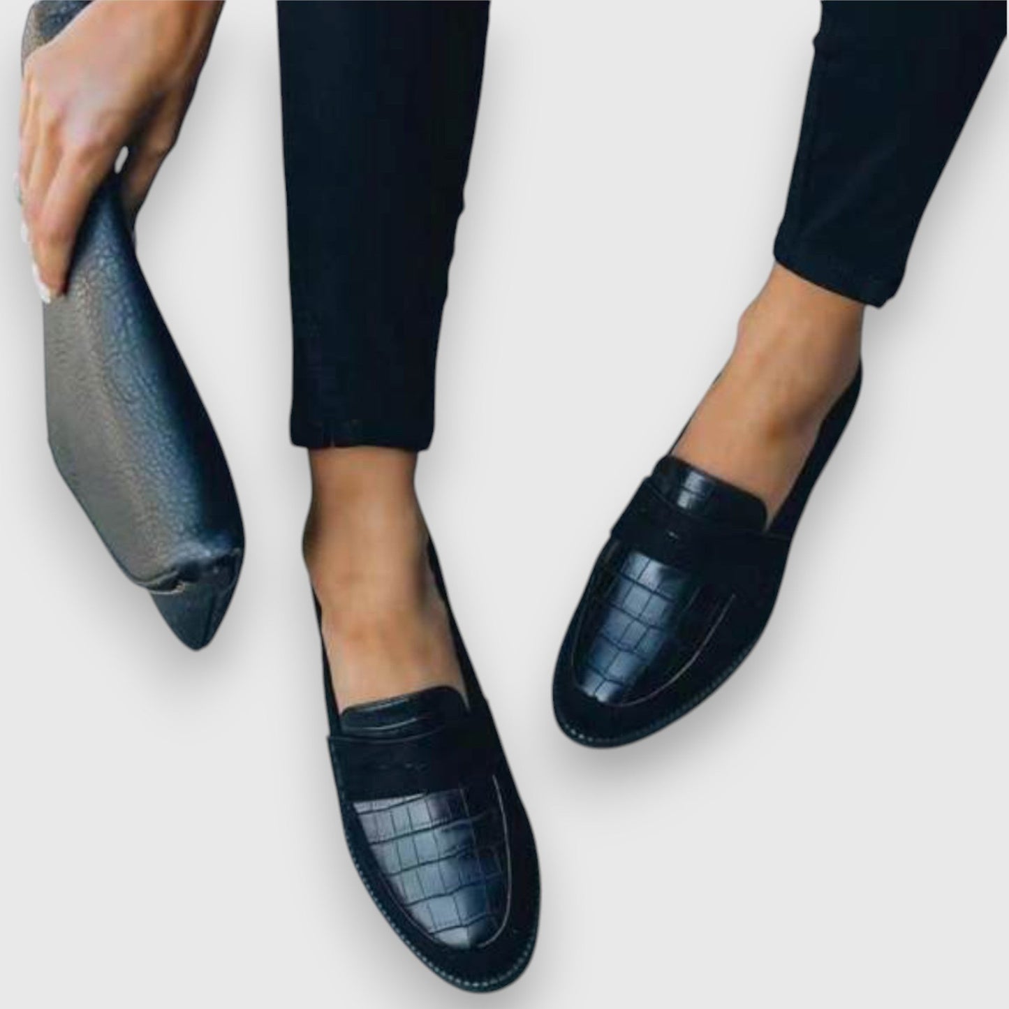 Corrina | Women's Slip-On Croc Pattern Comfort Loafer