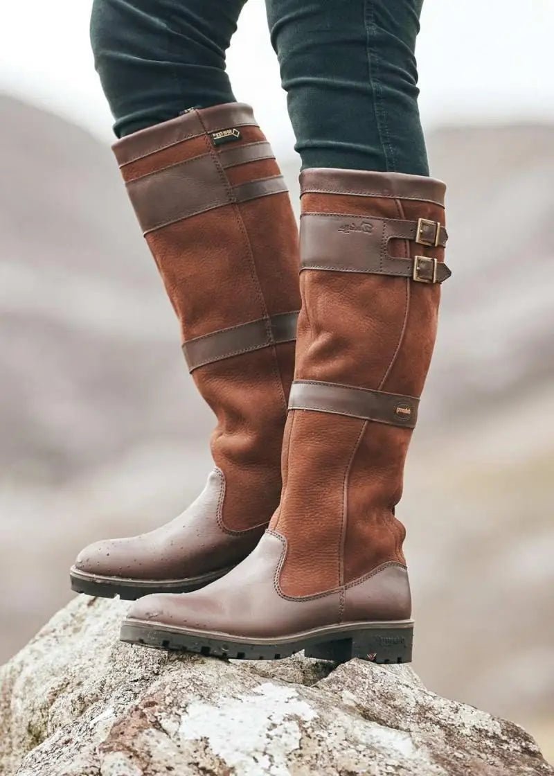 Willabeth | Women's Waterproof Leather Knee High Country Boot