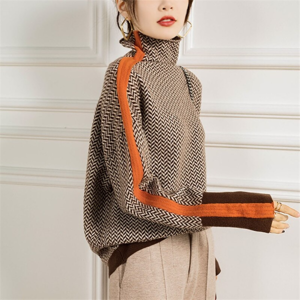 Wynelle | Women's Chunky Knit Turtleneck Jumper Sweater