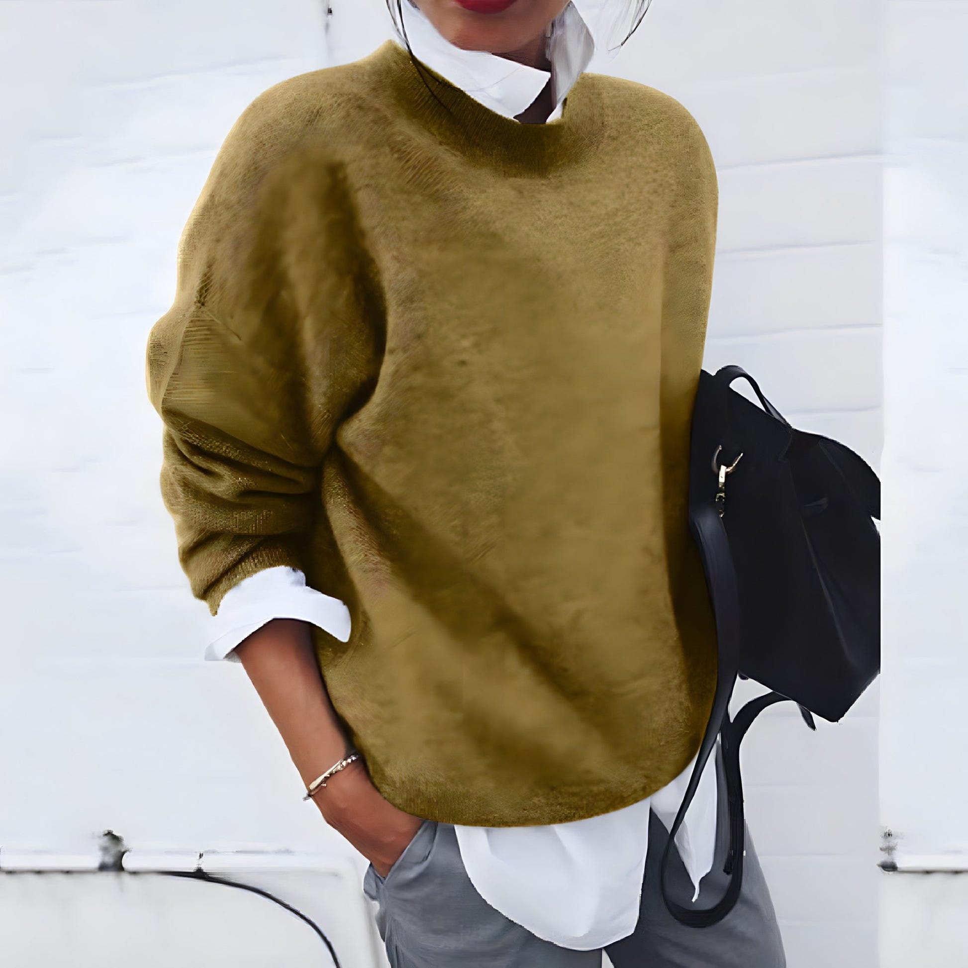 Rosewyn | Women's Cashmere Feel Relaxed Fit Knitted Jumper