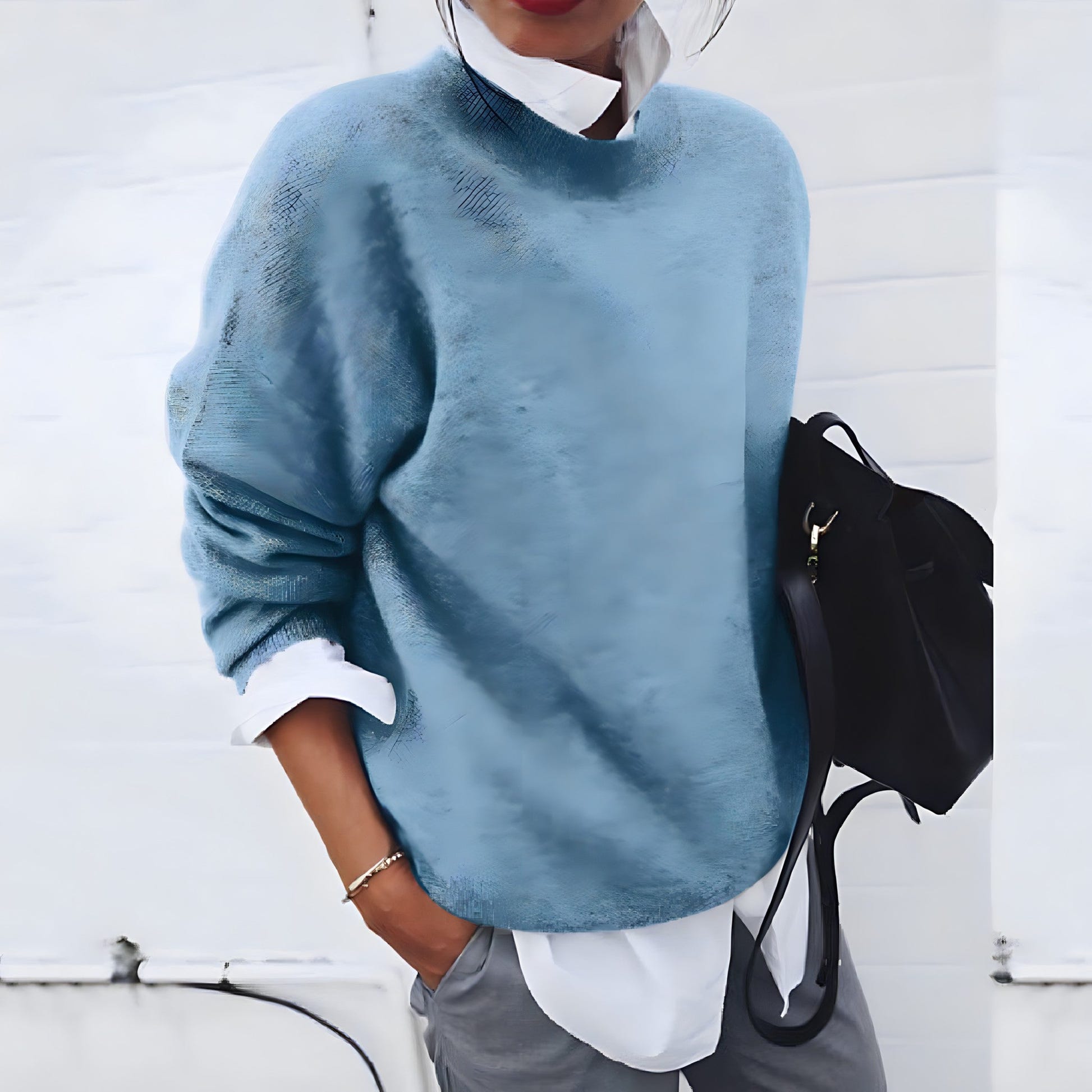Rosewyn | Women's Cashmere Feel Relaxed Fit Knitted Jumper