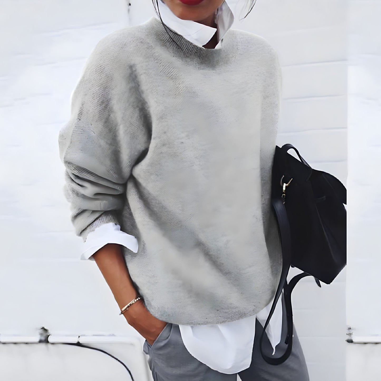 Rosewyn | Women's Cashmere Feel Relaxed Fit Knitted Jumper