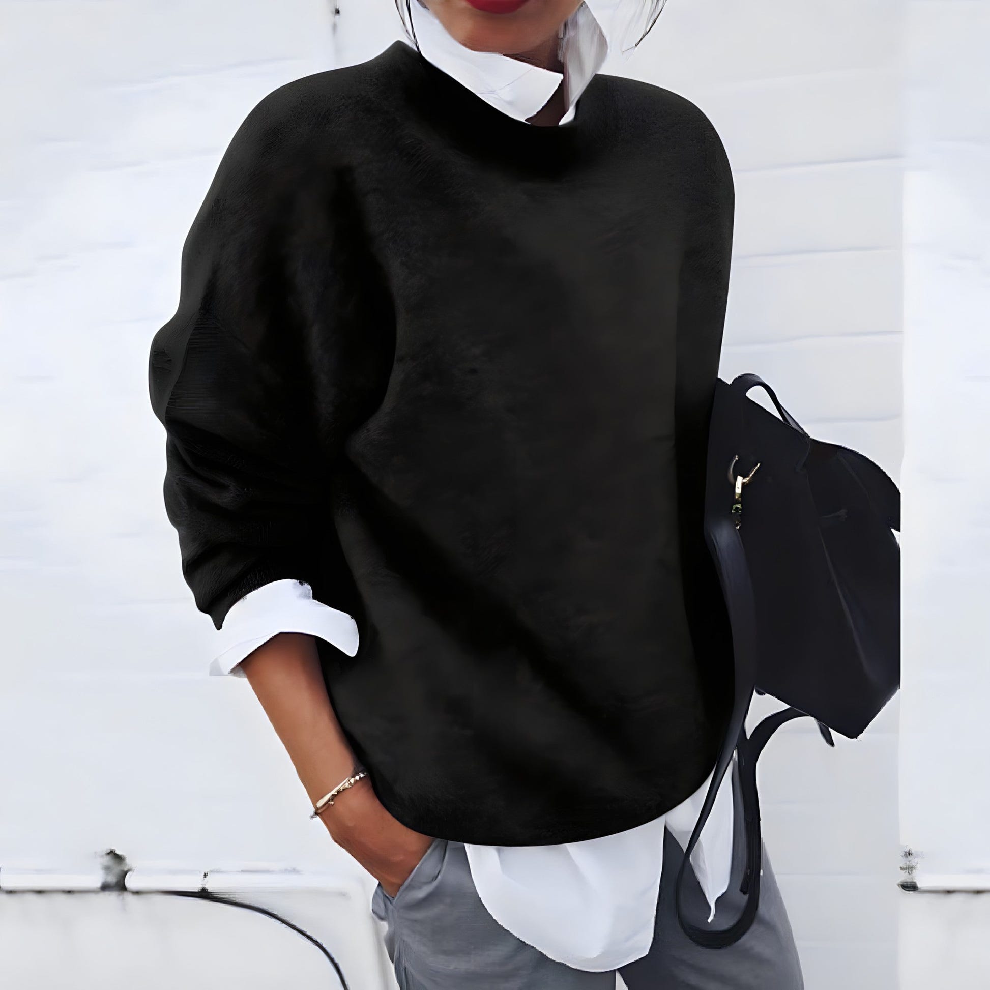 Rosewyn | Women's Cashmere Feel Relaxed Fit Knitted Jumper