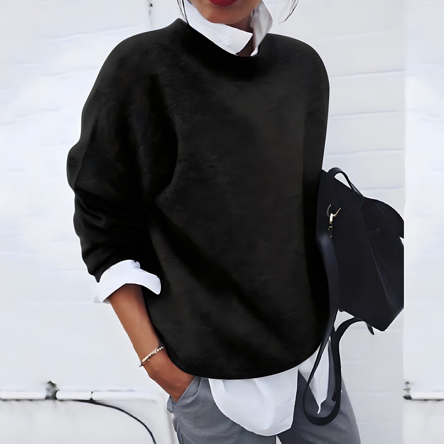 Rosewyn | Women's Cashmere Feel Relaxed Fit Knitted Jumper