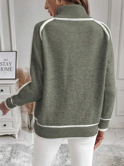 Marnie | Women's Polo Neck Knit Long Sleeve Jumper