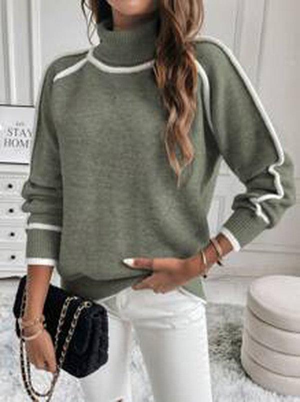 Marnie | Women's Polo Neck Knit Long Sleeve Jumper