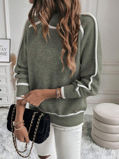 Marnie | Women's Polo Neck Knit Long Sleeve Jumper