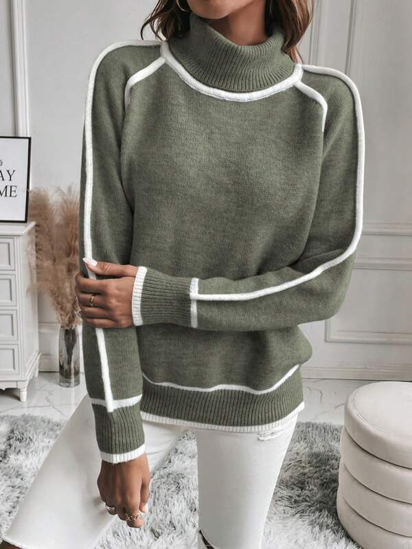 Marnie | Women's Polo Neck Knit Long Sleeve Jumper