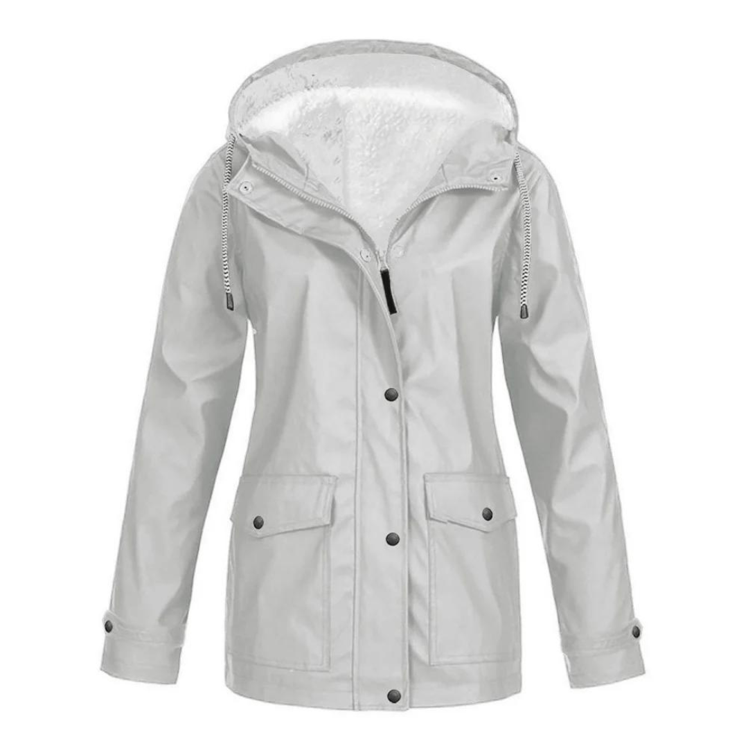 Bristelle | Women's Windproof Waterproof Hooded Fleece Lined Rain Jacket