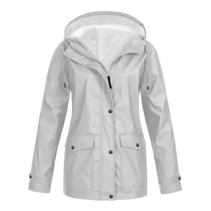 Bristelle | Women's Windproof Waterproof Hooded Fleece Lined Rain Jacket