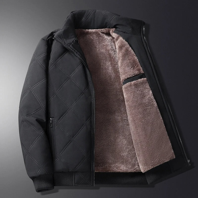 Ansgar | Men's Fleece Lined Quilted Windproof Winter Jacket