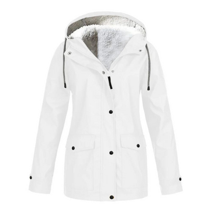 Bristelle | Women's Windproof Waterproof Hooded Fleece Lined Rain Jacket