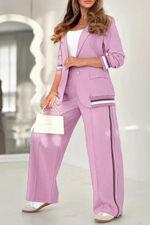 Marlowyne | Women's Tailored Wide-Leg Blazer Trouser Co-ord Set