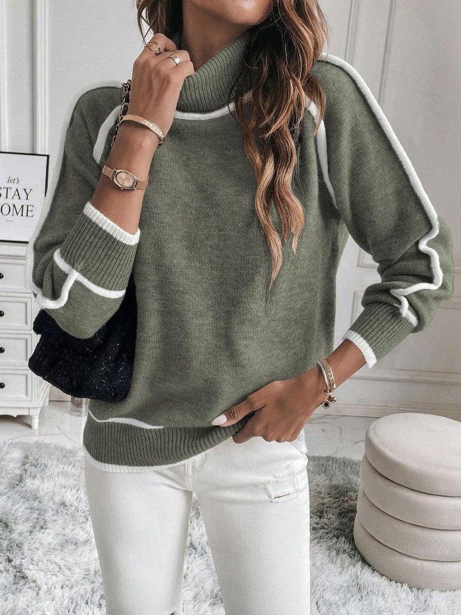 Marnie | Women's Polo Neck Knit Long Sleeve Jumper