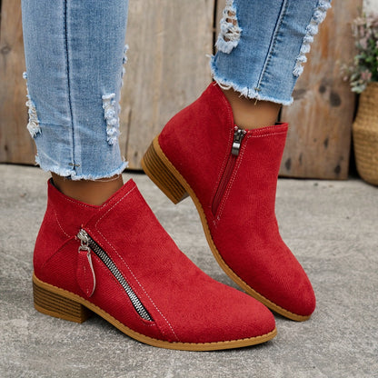 Joanna | Women's Orthopedic Comfortable Block Heel Ankle Boot