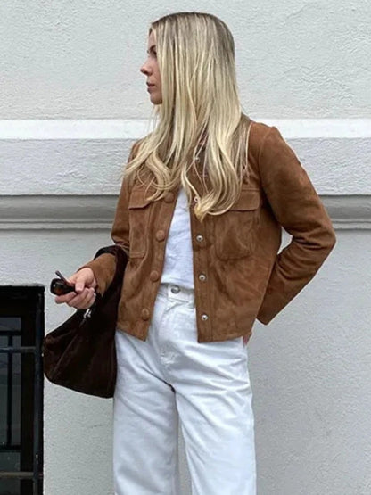 Rutger | Men's Suede Trucker Shirt Jacket