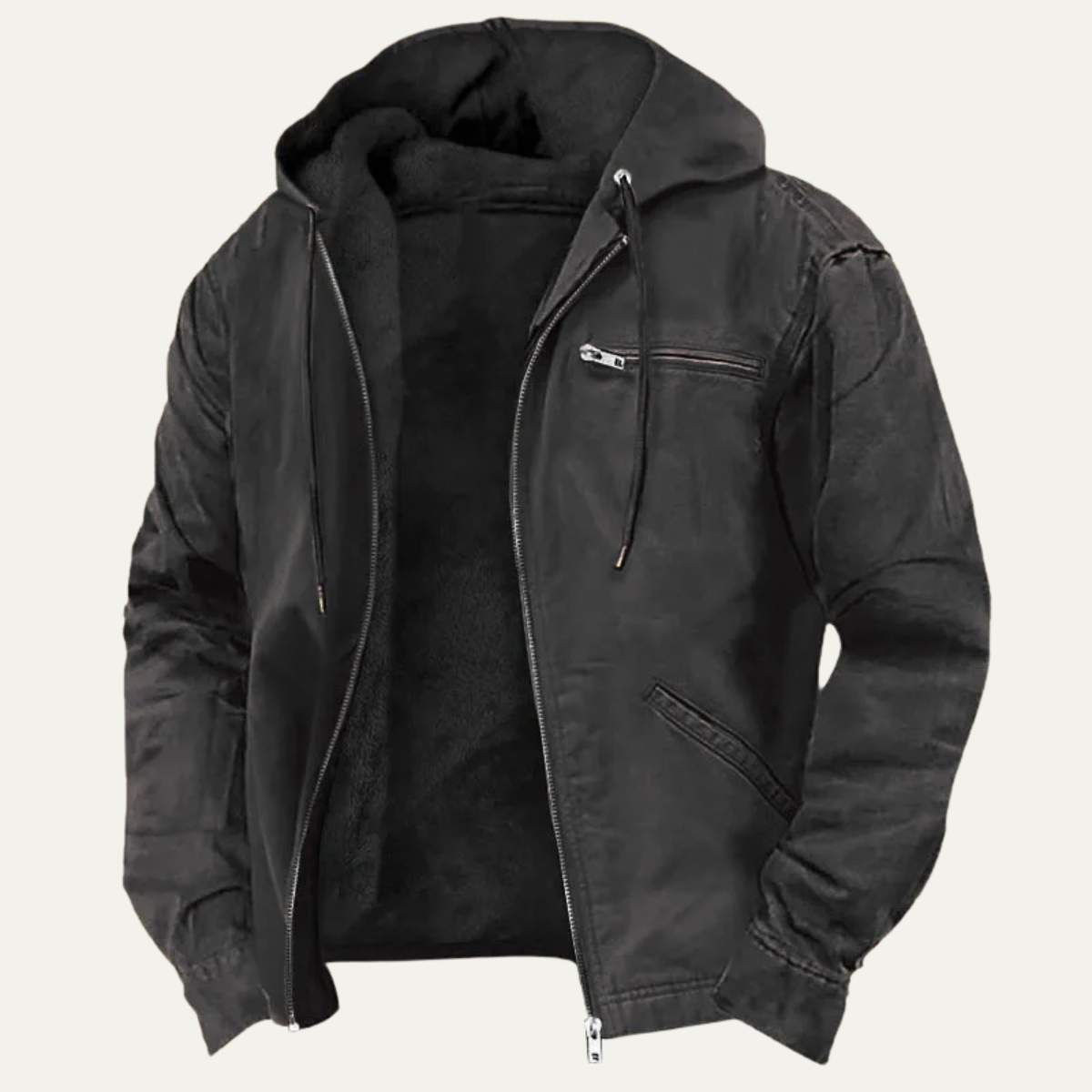 Bracken | Men's Fleece Lined Hooded Full-Zip Jacket