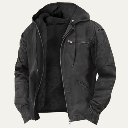Bracken | Men's Fleece Lined Hooded Full-Zip Jacket