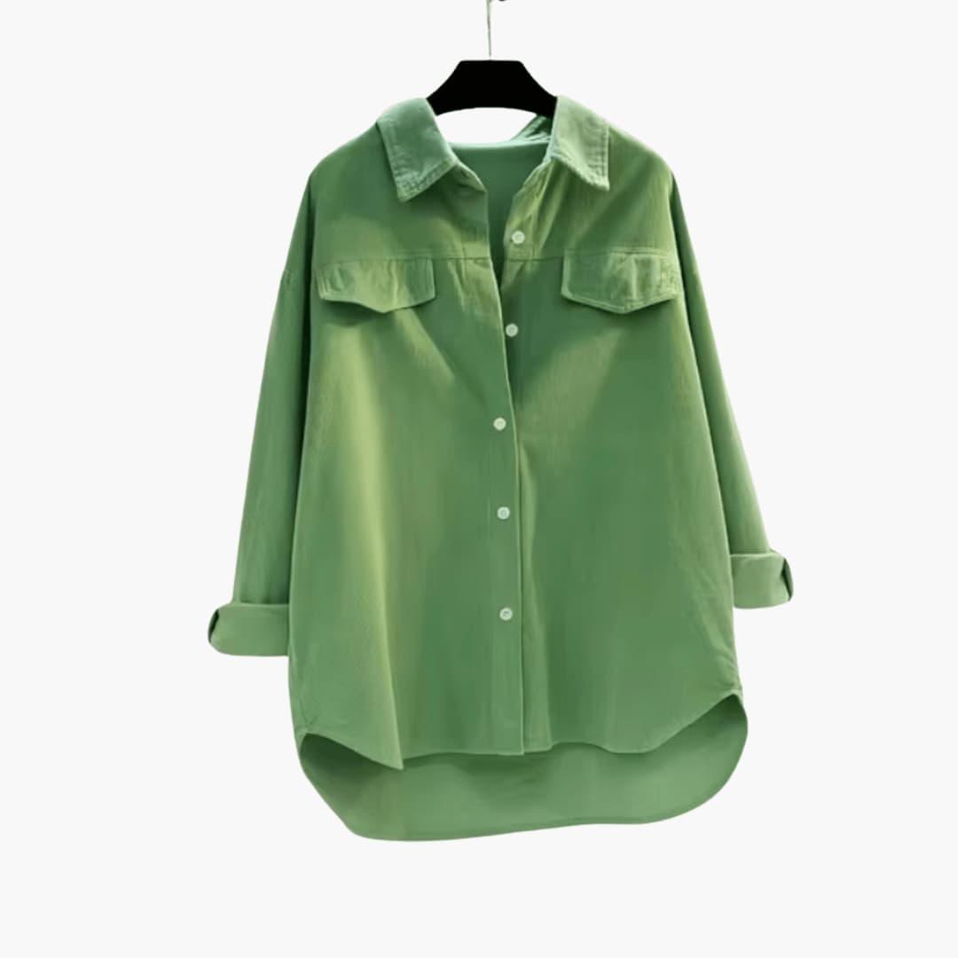Marlowe | Women's Corduroy Oversized Button-Up Shirt Jacket
