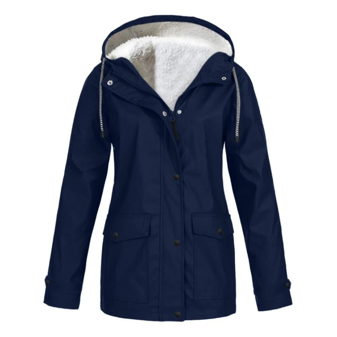 Bristelle | Women's Windproof Waterproof Hooded Fleece Lined Rain Jacket
