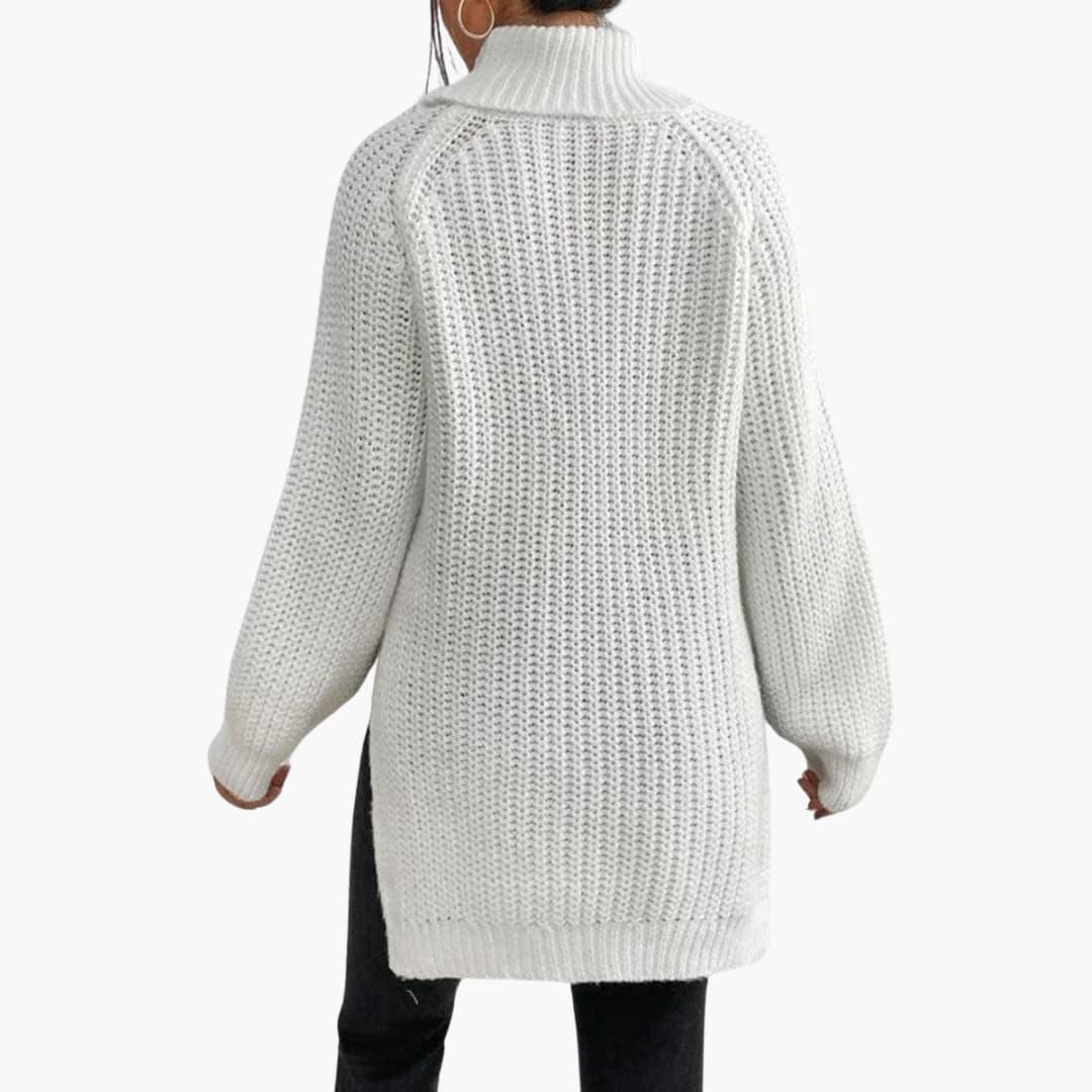 Elowen | Women's Chunky Knit Turtleneck Oversized Jumper