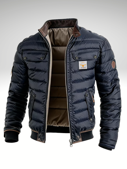 Rockwell | Men's Quilted Padded High Collar Puffer Jacket