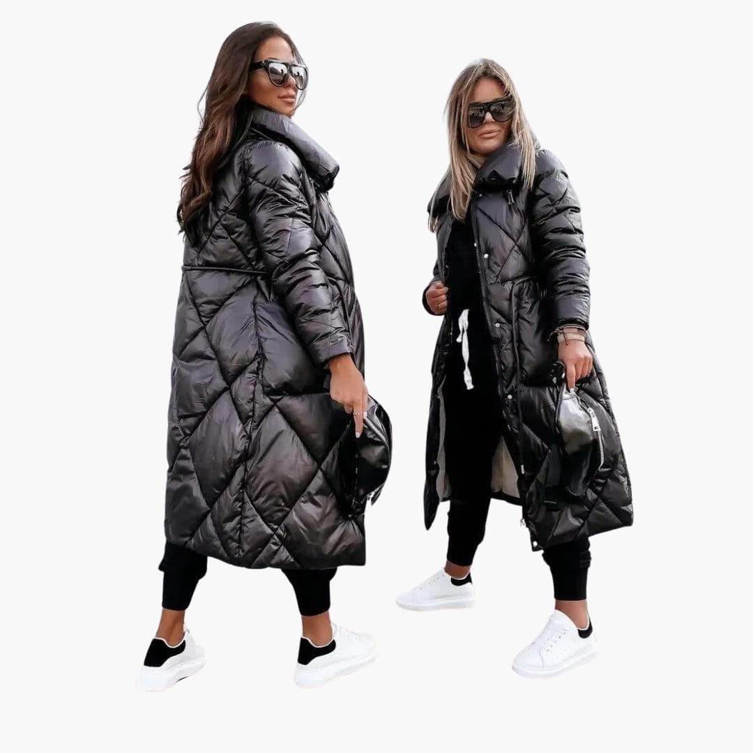 Aurelia | Women's Long Quilted Padded Puffer Coat