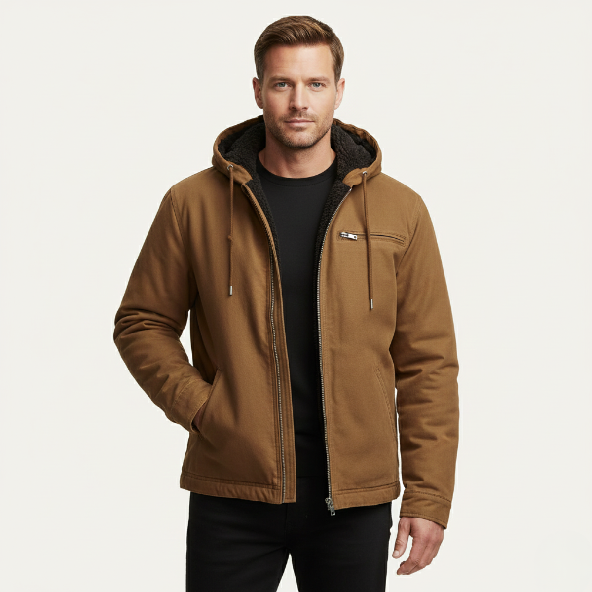 Bracken | Men's Fleece Lined Hooded Full-Zip Jacket