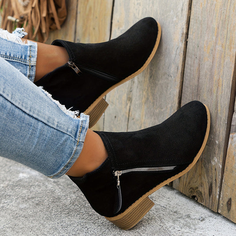 Joanna | Women's Orthopedic Comfortable Block Heel Ankle Boot