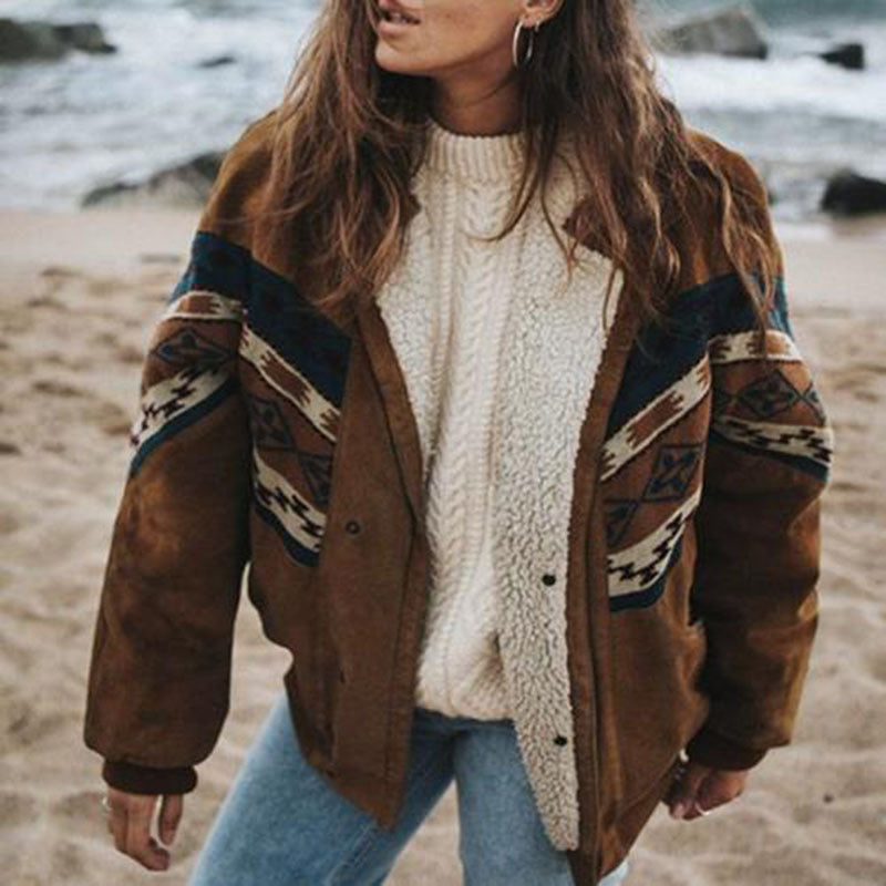 Sorrel | Women's Retro Aztec Print Fleece Lined Winter Jacket