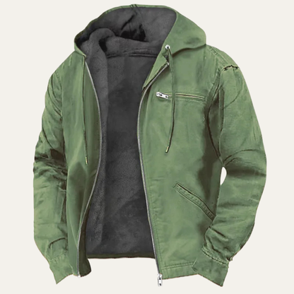 Bracken | Men's Fleece Lined Hooded Full-Zip Jacket