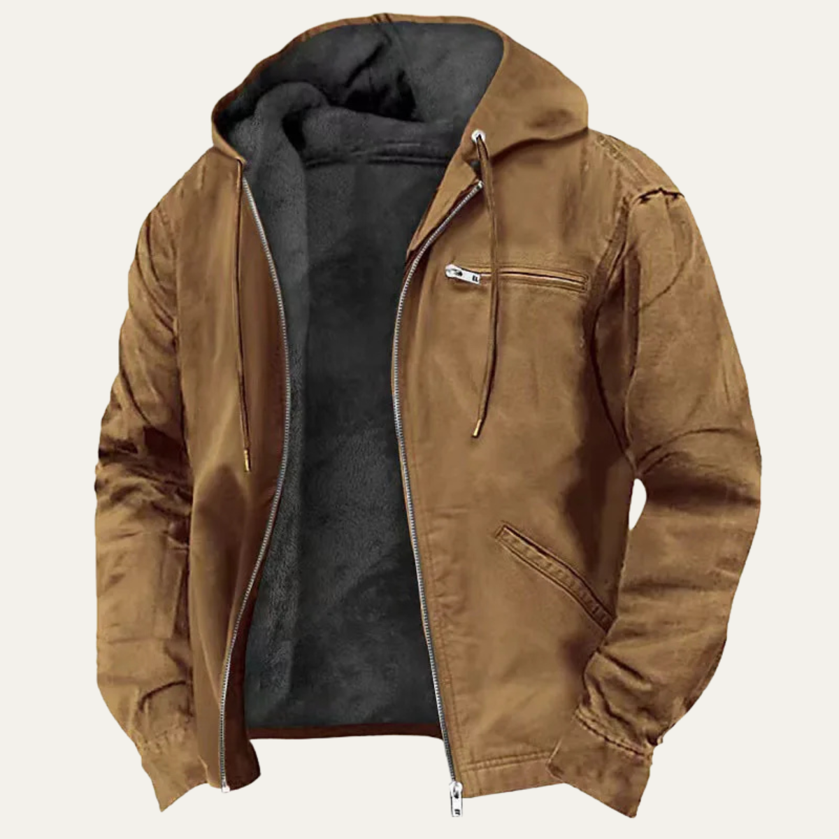 Bracken | Men's Fleece Lined Hooded Full-Zip Jacket