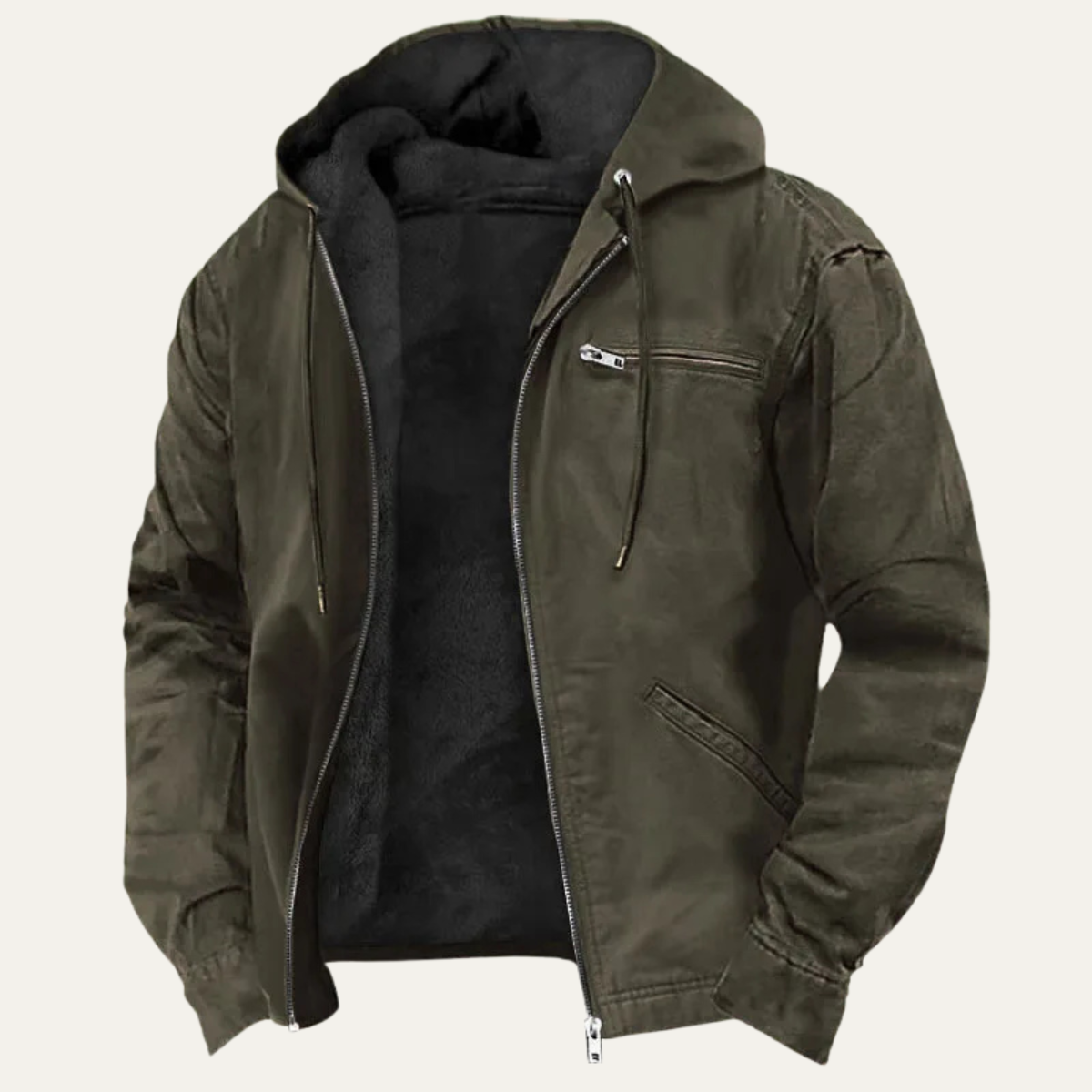 Bracken | Men's Fleece Lined Hooded Full-Zip Jacket