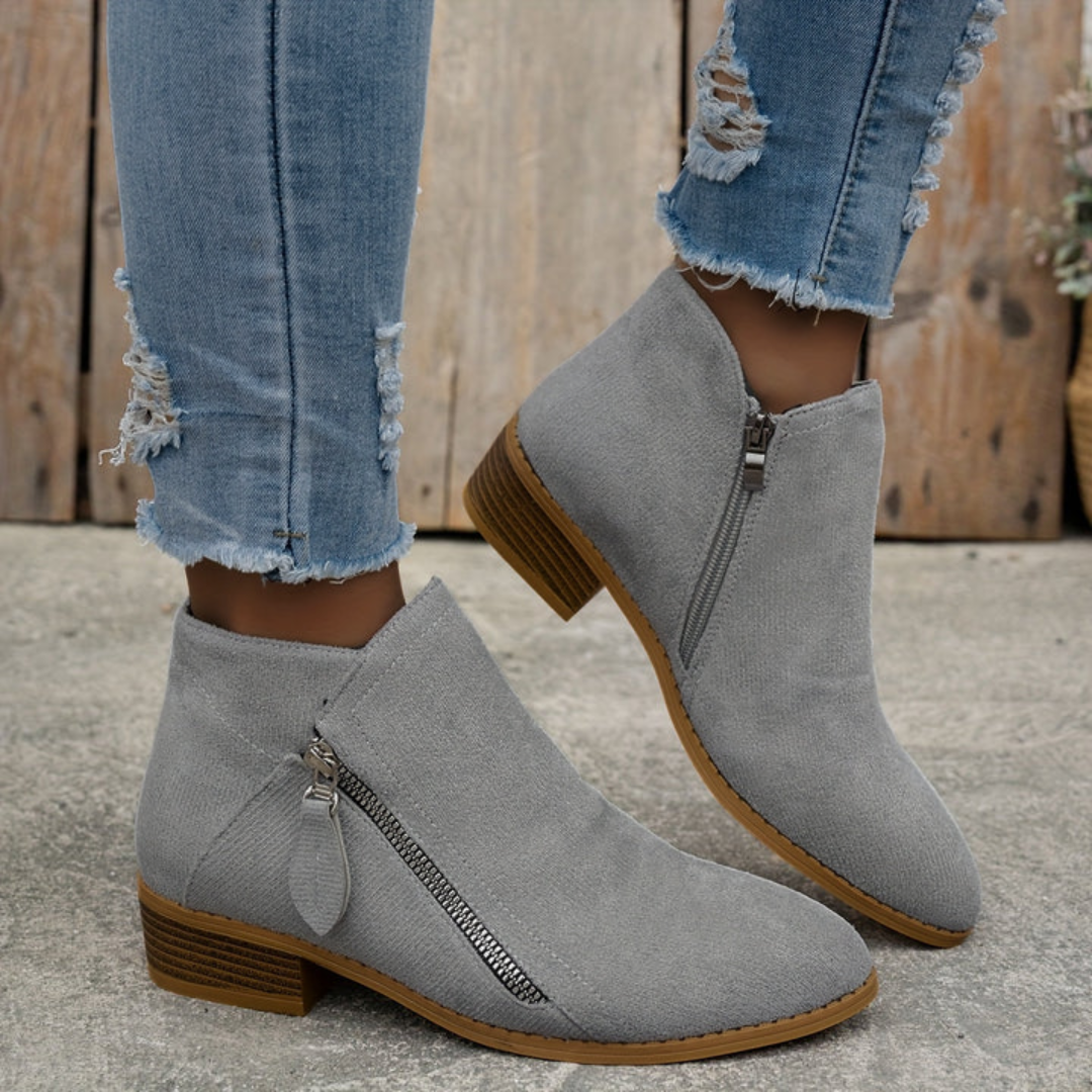 Joanna | Women's Orthopedic Comfortable Block Heel Ankle Boot