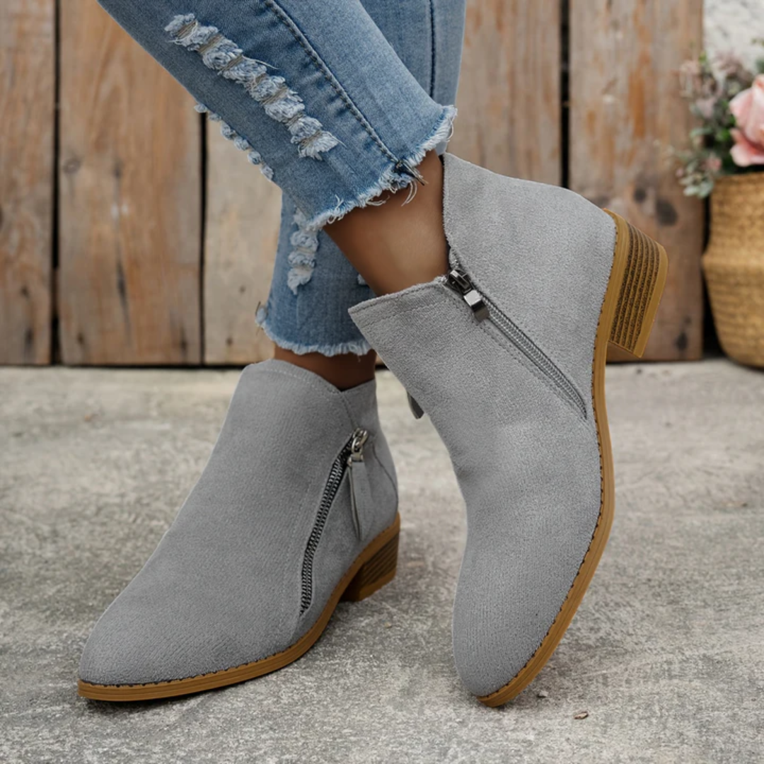 Joanna | Women's Orthopedic Comfortable Block Heel Ankle Boot