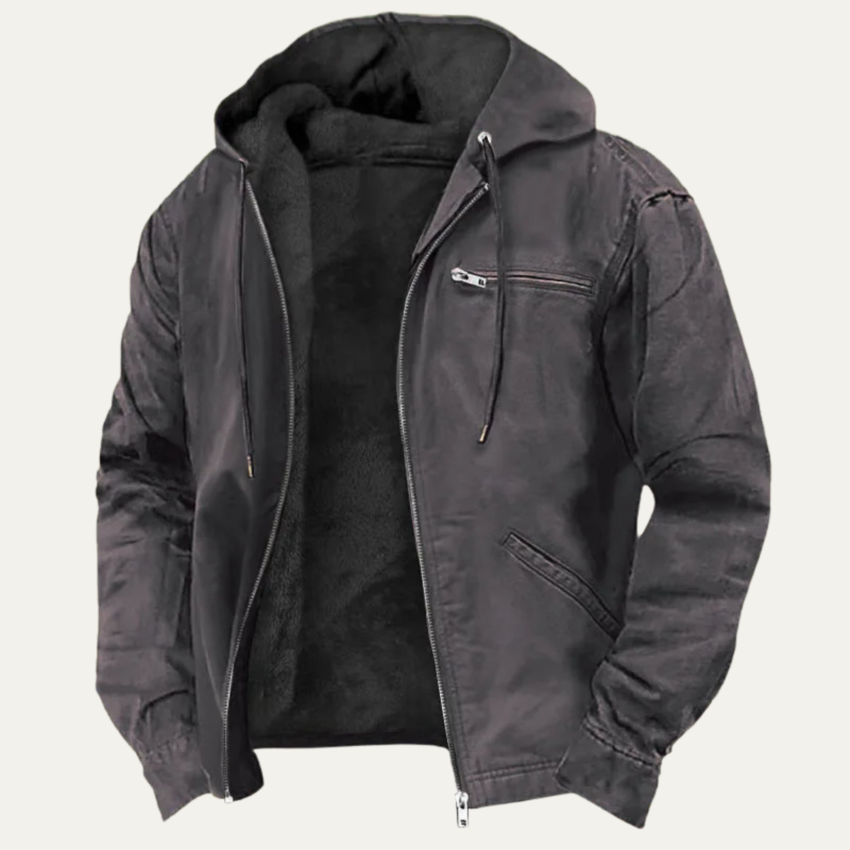 Bracken | Men's Fleece Lined Hooded Full-Zip Jacket