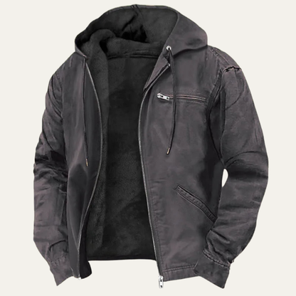 Bracken | Men's Fleece Lined Hooded Full-Zip Jacket