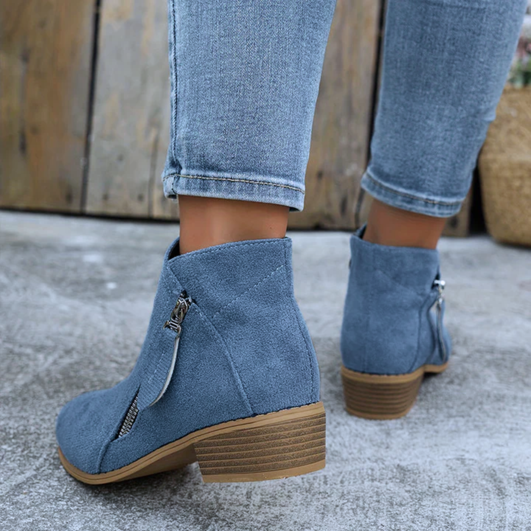 Joanna | Women's Orthopedic Comfortable Block Heel Ankle Boot