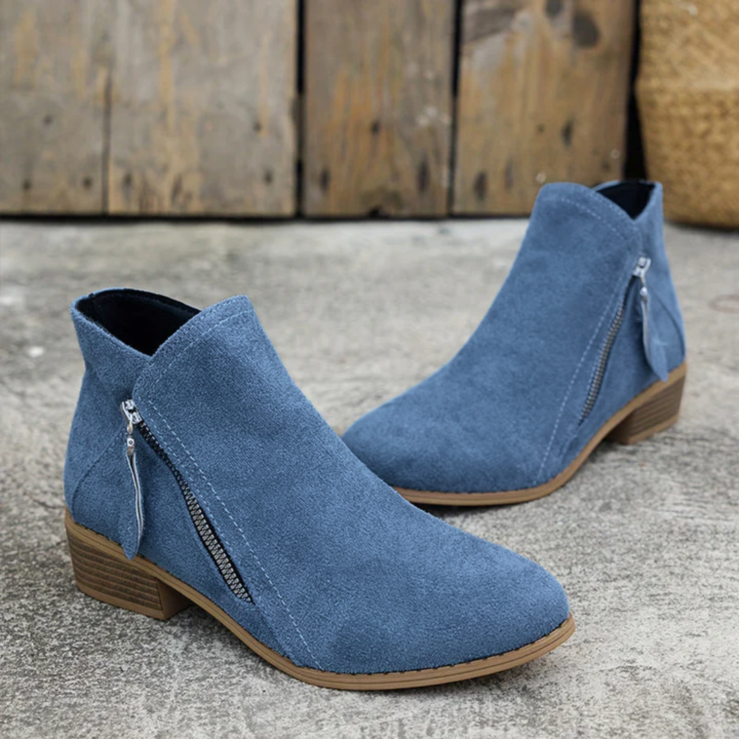 Joanna | Women's Orthopedic Comfortable Block Heel Ankle Boot