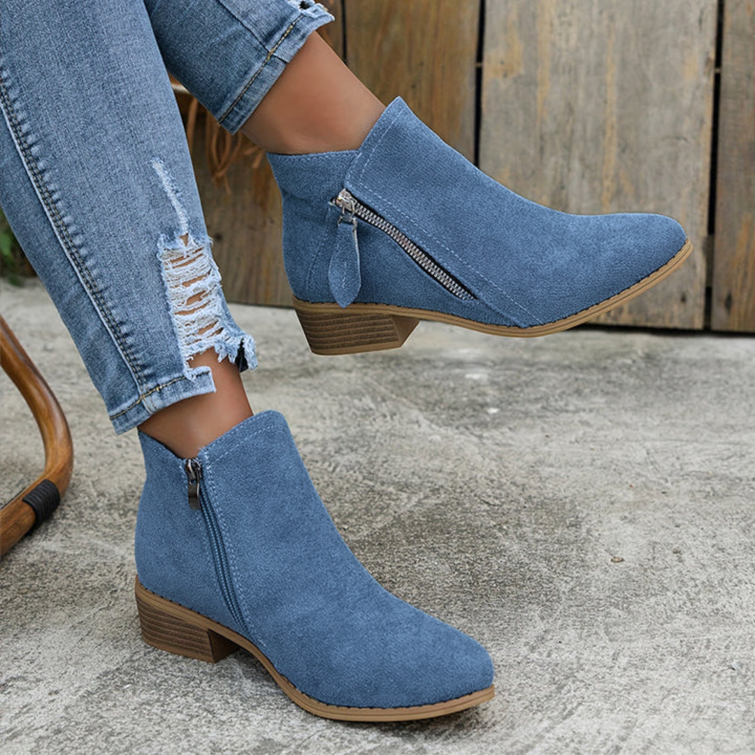 Joanna | Women's Orthopedic Comfortable Block Heel Ankle Boot