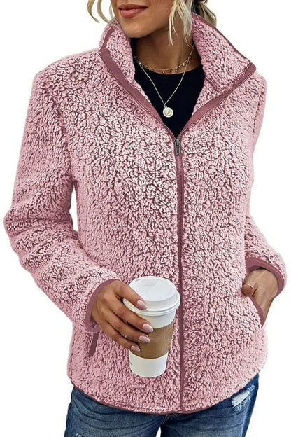 Fenna | Women's Teddy Fleece Zip-Up Jacket