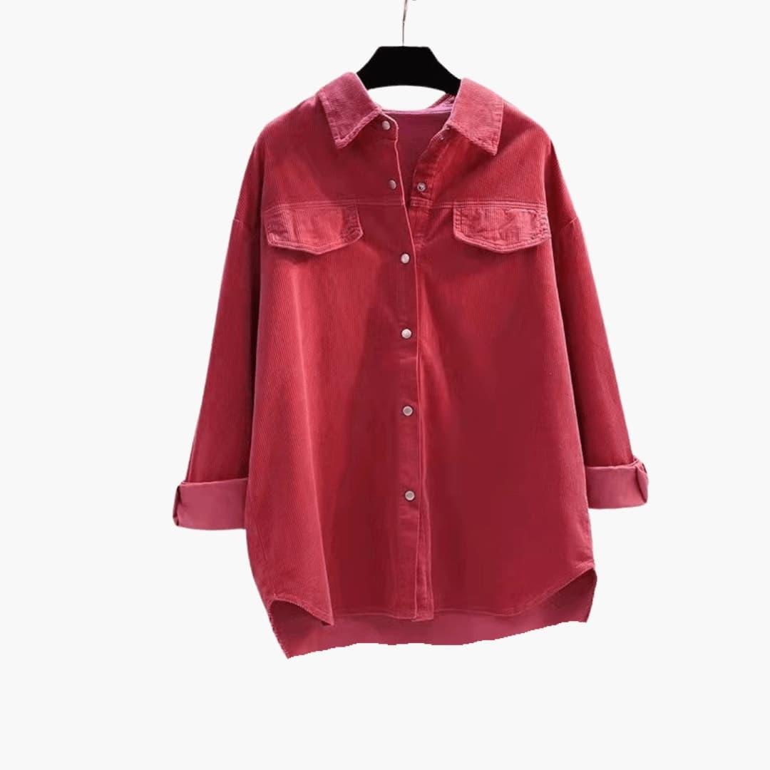 Marlowe | Women's Corduroy Oversized Button-Up Shirt Jacket