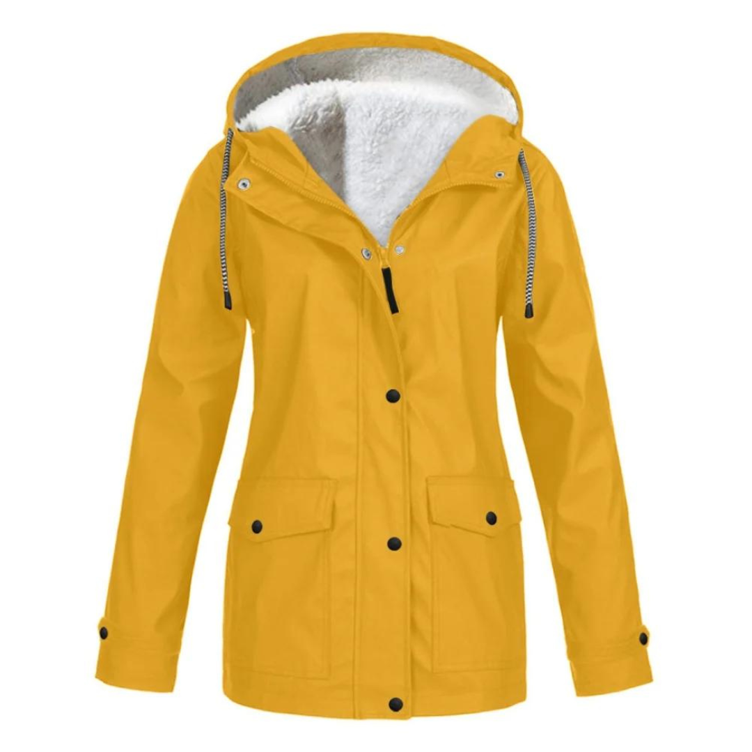 Bristelle | Women's Windproof Waterproof Hooded Fleece Lined Rain Jacket