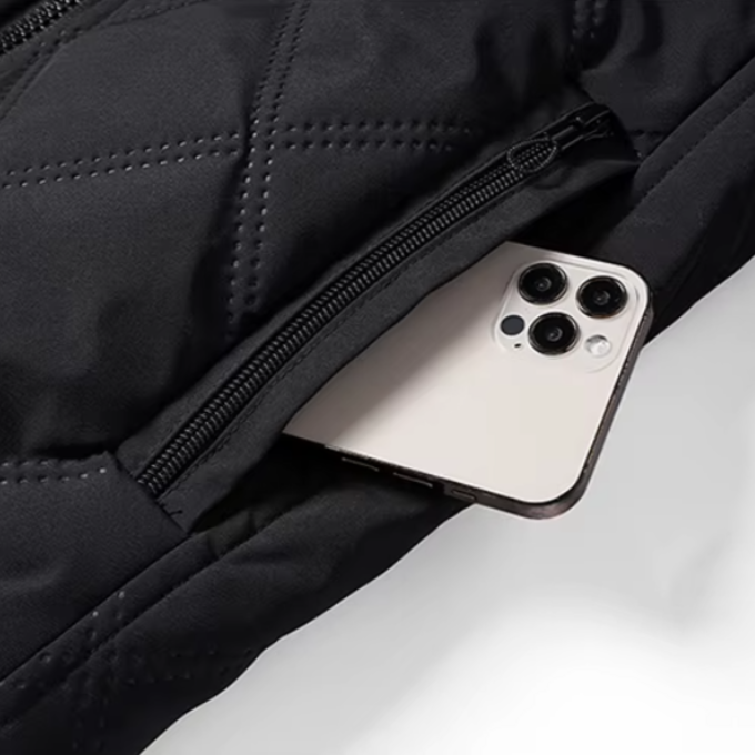 Ansgar | Men's Fleece Lined Quilted Windproof Winter Jacket