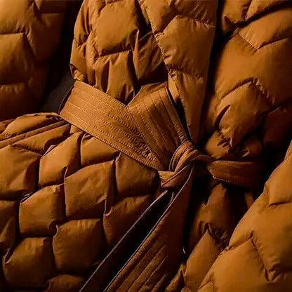 Cordelia | Women's Quilted Belted Down Puffer Coat